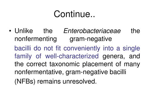 PPT Laboratory Methods For Diagnosis Of Non Fermenting Gram Negative