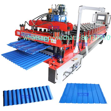 Glazed Tile Forming Machine Double Layers Ibr Roof Tile Roll Forming