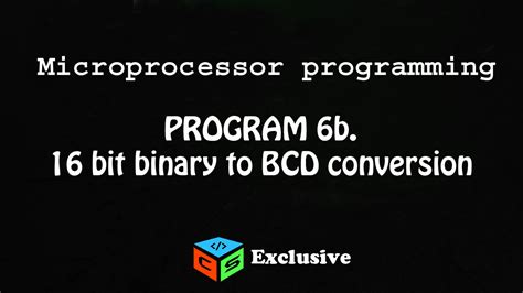bit binary  bcd conversion codeshuffle