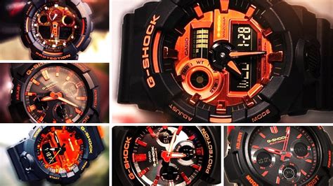 Casio G Shock Orange Theme Series Collection Youtube