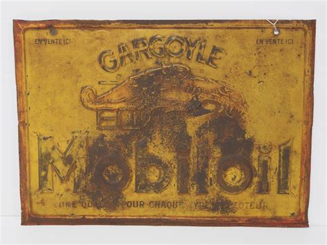 Sold Price Gargoyle Mobiloil Sign October 6 0120 830 Am Edt