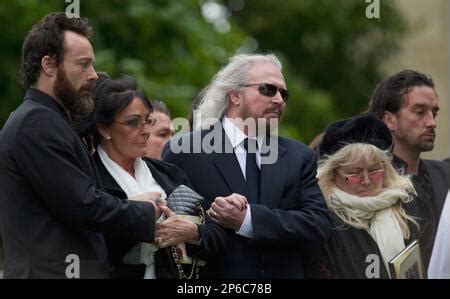 Dwina Gibb And Robin Gibb Of The Pop Group Bee Gees S At Their Home