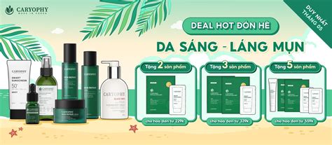 Caryophy khuyến mãi DEAL HOT ĐÓN HÈ duy nhất tháng Mỹ Phẩm Caryophy Việt Nam