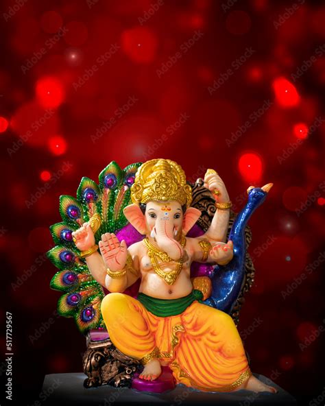 Lord Ganesha Ganesha Festival Of Lord Ganpati Background For Ganesh Chaturthi Festival Of