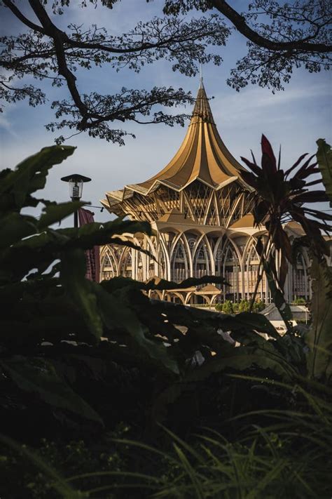 The Sarawak Legislative Building Or Dewan Undangan Negeri Sarawak At