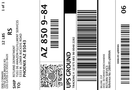 Online Return Center Labels Amazon Return Labels