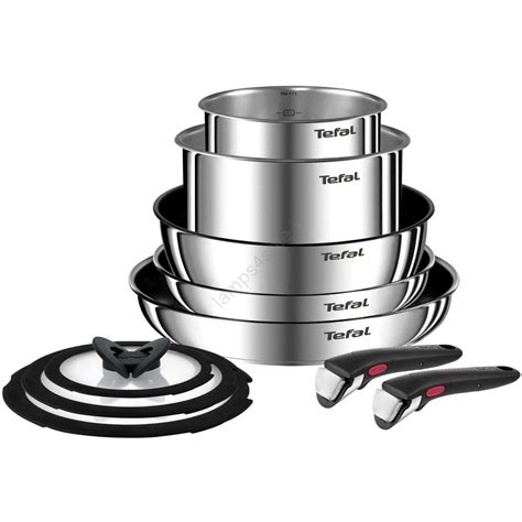 Tefal Set Of Cookware Pcs Ingenio Emotion Stainless Steel Lamps Sale