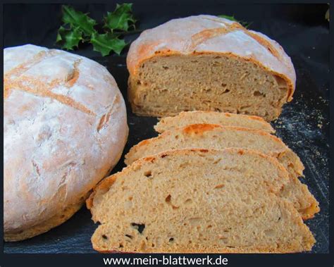 Roggen Mischbrot Ohne Sauerteig Backen Rezept Landbrot Mein Blattwerk