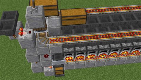 Three Wide Double Sided 48 Furnace Array Minecraft Map