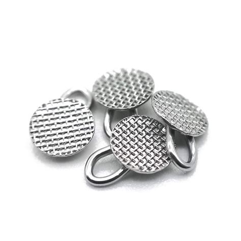 Dental Orthodontic Braces Bondable Lingual Buttons With Traction Hooks