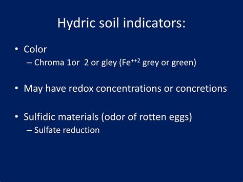 Ppt Hydric Soils Powerpoint Presentation Free Download Id1708407
