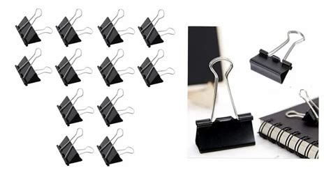 Black Mm Binder Clip For Office Packaging Size Pcs At Rs Box