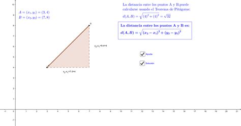 Distancia Entre Dos Puntos En El Plano Geogebra