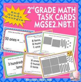 Georgia Math Mgse Nbt Nd Grade Task Cards Base Ten Tpt