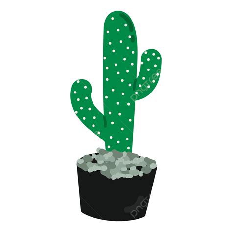 Potted Cactus Vector PNG Images Cute Cactus With Potted Clipart