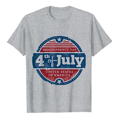 Sopiago Red White And Blue Shirts For Men Mens 4th Of July Shirts