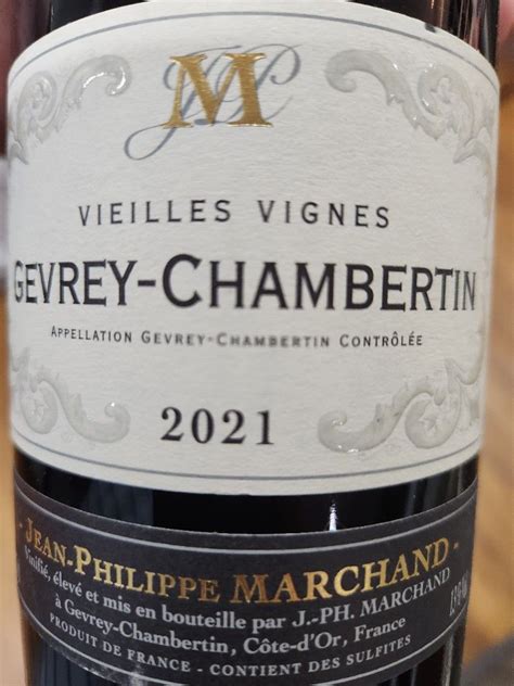 Jean Philippe Marchand Gevrey Chambertin Vieilles Vignes Kosher