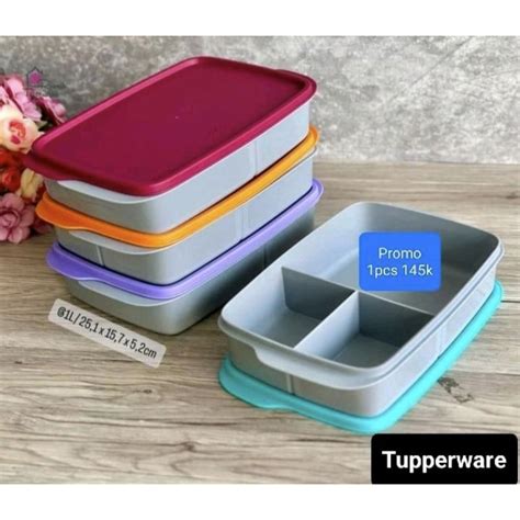 Jual Tempat Bekal Bersekat Dewasa Tupperware L Shopee Indonesia