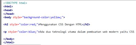 Cara Menggunakan CSS Di HTML Webzid Developer