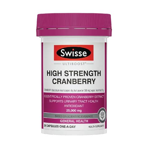 Swisse Ultiboost High Strength Cranberry Capsule Support Urinary Tract