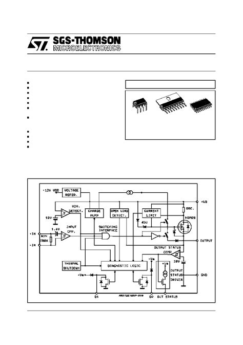 Tde Rfp Datasheet Pages Stmicroelectronics A High Side