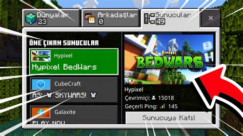 Hypixel Bedwars Server Ine Nas L Girilir Nethergames Mcpe