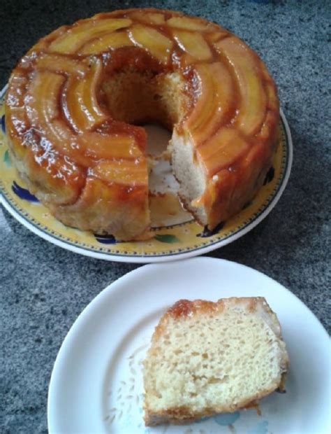 Receita De Bolo De Banana Caramelada De Liquidificador Receita Toda Hora