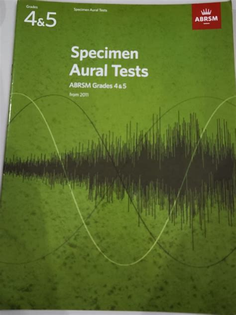 ABRSM Specimen Aural Tests Grade 4 5 Hobbies Toys Books Magazines