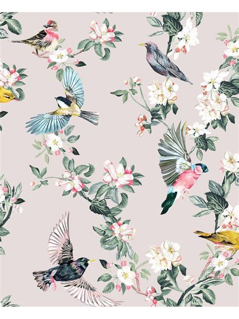 Joules Handford Garden Birds Wallpaper Bird Wallpaper Bird Garden
