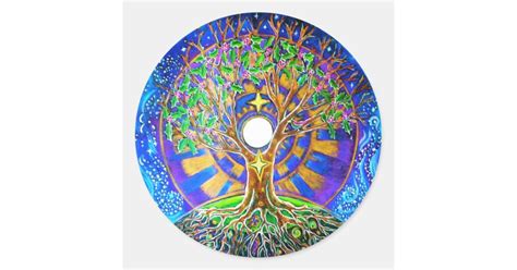 Winter Solstice Full Moon Mandala Sticker Zazzle