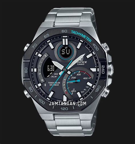 Casio Edifice Ecb Db Adf Tough Solar Men Digital Analog Dial