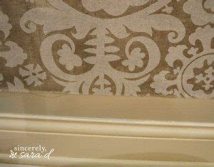 Starched Fabric Wall Sincerely Sara D Home Decor DIY Projects