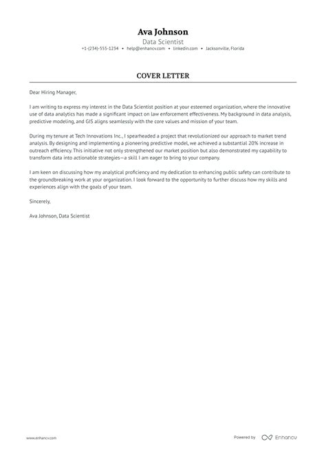 Professional Law Enforcement Cover Letter Examples And Template For