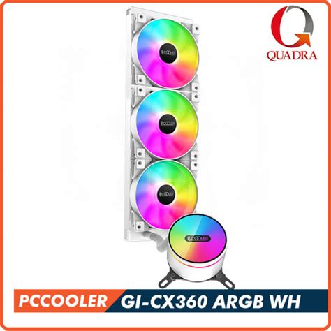 Jual Pccooler Gi Cx Argb White Liquid Cpu Cooler Mm Aio Water