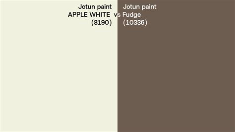 Jotun Paint Apple White Vs Fudge Side By Side Comparison