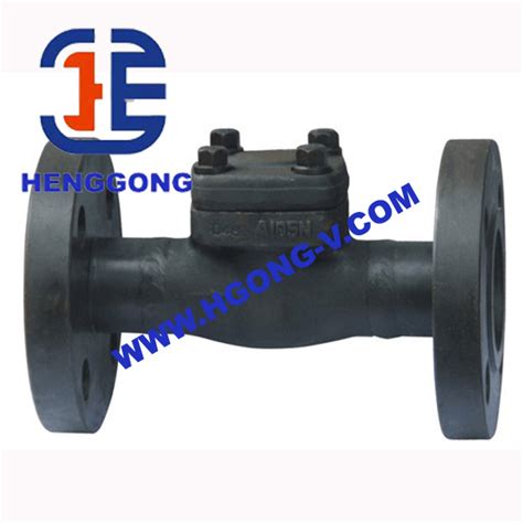 Ansi Api Din Stainless Steel Flange Non Return Lift Forged Check