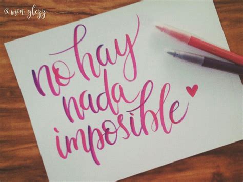 Frases Con Lettering Ejemplos Lettering Frases Bonitas No Hay Nada