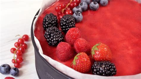 No Bake Yogurt Mousse Cake and Berry Gelèe Recipe How Tasty Channel