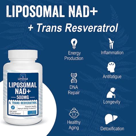 Lepoznan Liposomal Nad Mg Trans Resveratrol Mg True Nad