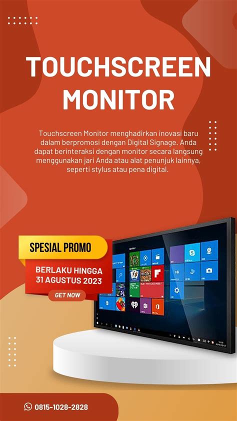 promo jual touchscreen monitor terbaik wa  jakarta