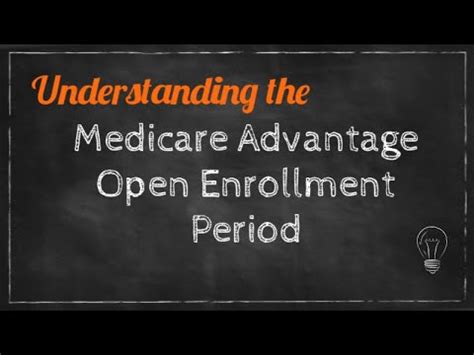 Understanding The Medicare Advantage Open Enrollment Period Youtube