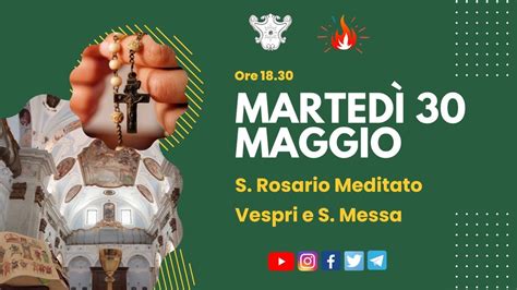 Ore S Rosario Meditato E S Messa Parrocchia S Chiara Trani