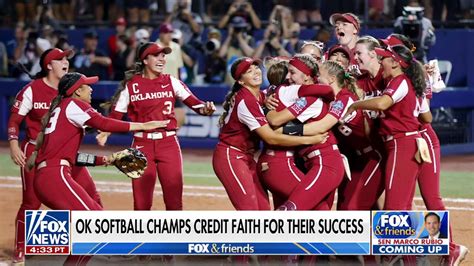 Oklahoma Softball Teams Message Of Faith Goes Viral After Championship