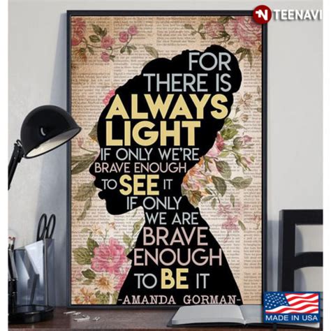 Vintage Floral Book Page Theme Amanda Gorman Silhouette Her Quote For