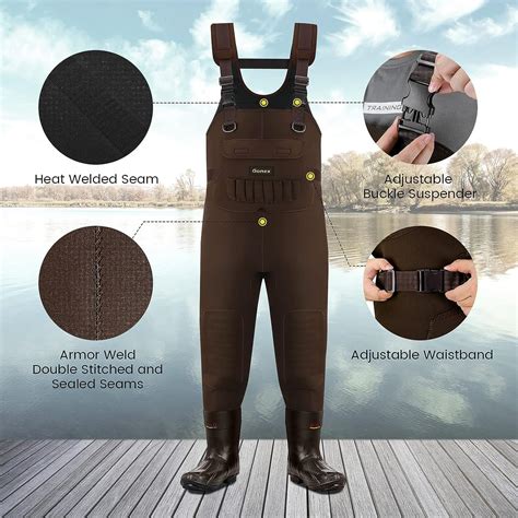 Gonex Neoprene Chest Hunting Waders Waterproof Insulated Boots