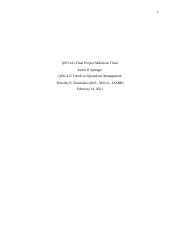 Milestone 3 Docx 1 QSO 415 Final Project Milestone Three Kevin R