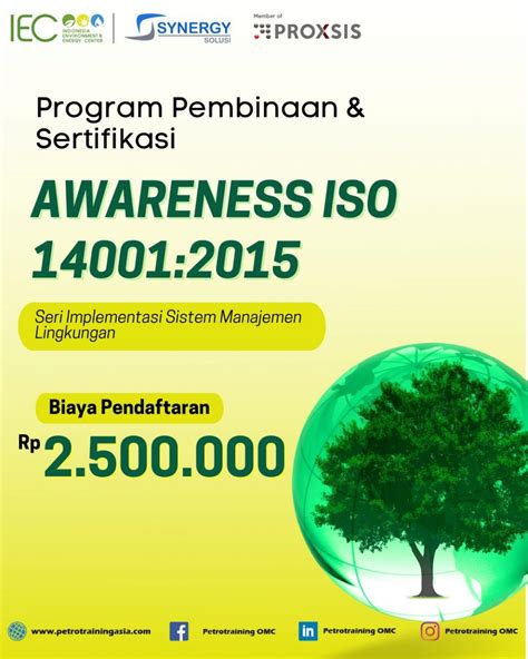 TRAINING IDENTIFIKASI DAN EVALUASI ASPEK LINGKUNGAN ISO 14001 2005