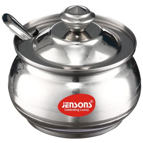 Buy Jensons Stainless Steel Ghee Pot With Spoon For Home Kitchen