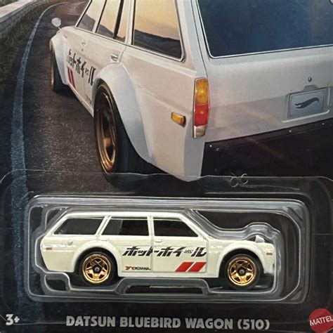 2024 HW Hot Wagons Datsun Bluebird Wagon 510 WHT ダッツン ブルーバード ワゴン 510