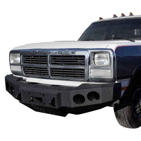 Iron Bull Bumpers® Dodge Dw Pickup 1990 Full Width Black Front Winch Hd Bumper